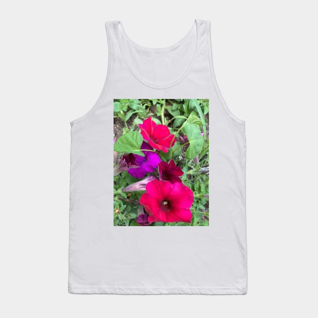 Multicolored Petunias Tank Top by Amanda1775